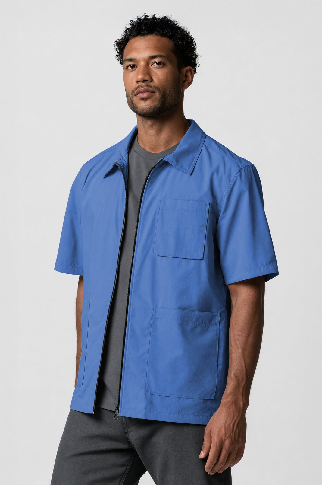 Barber Jacket - Front Zipper
